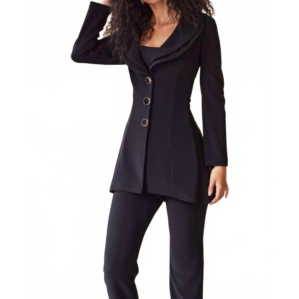 NEW FRANK LYMAN knit jacket in black
